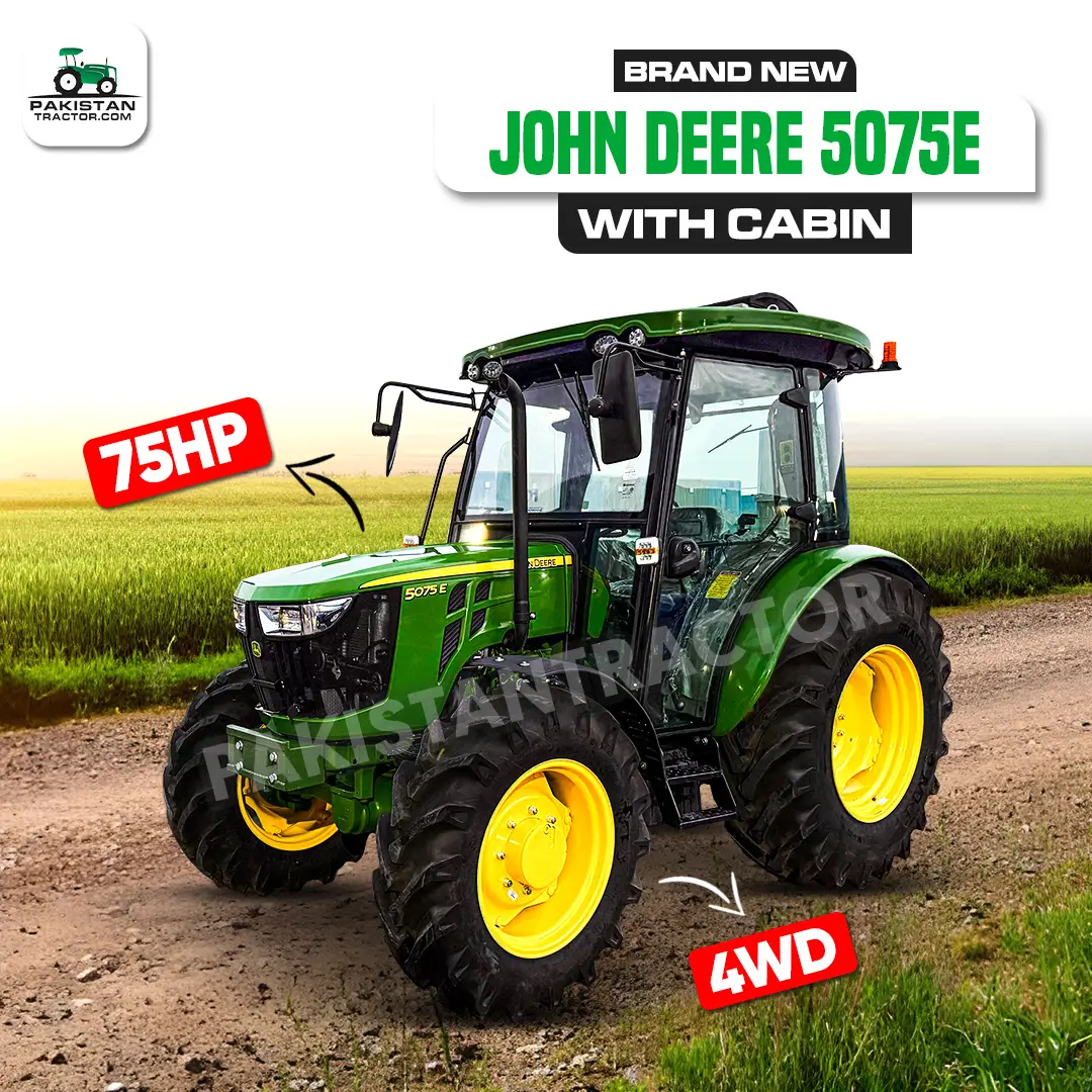 John Deere 5075 75HP with cabin for sale